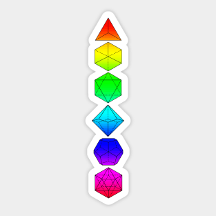 Rainbow Dice Sticker
